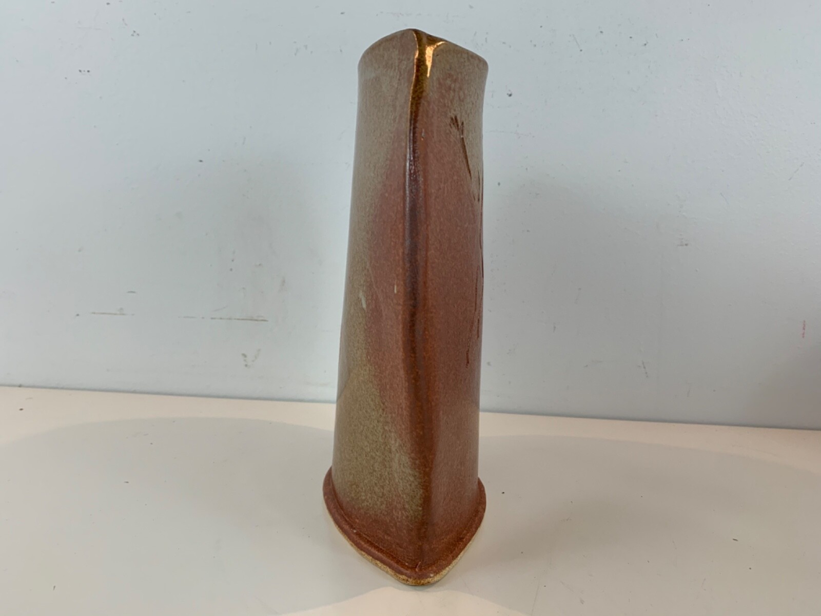 Farrell New York Ceramic Art Pottery Vase with Indigenous Figure Decorations