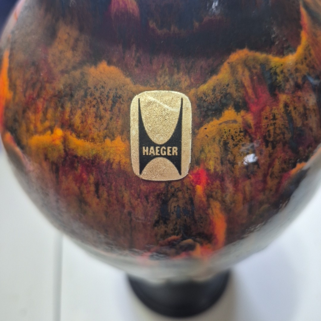 Haeger Pottery Vase #4030 BLACK MYSTIQUE 12in