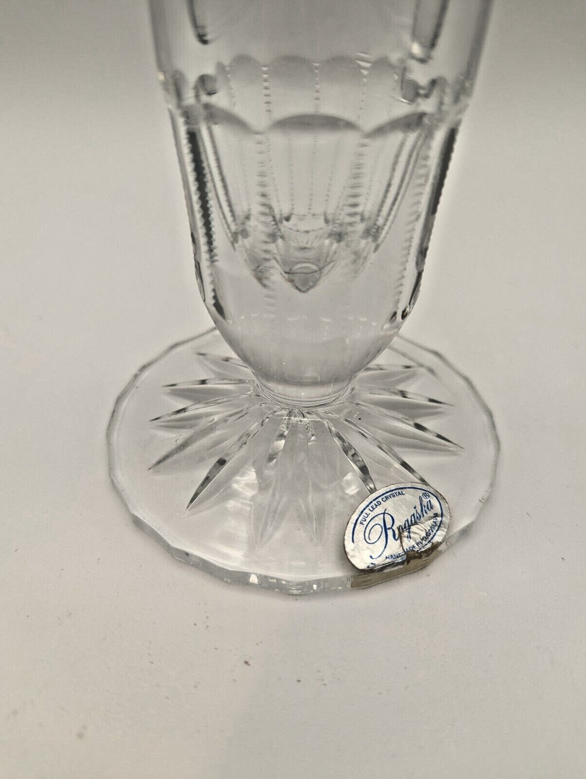 Rogaska Richmond Flower Vase Full Lead Crystal Hand Made in Yugoslavia