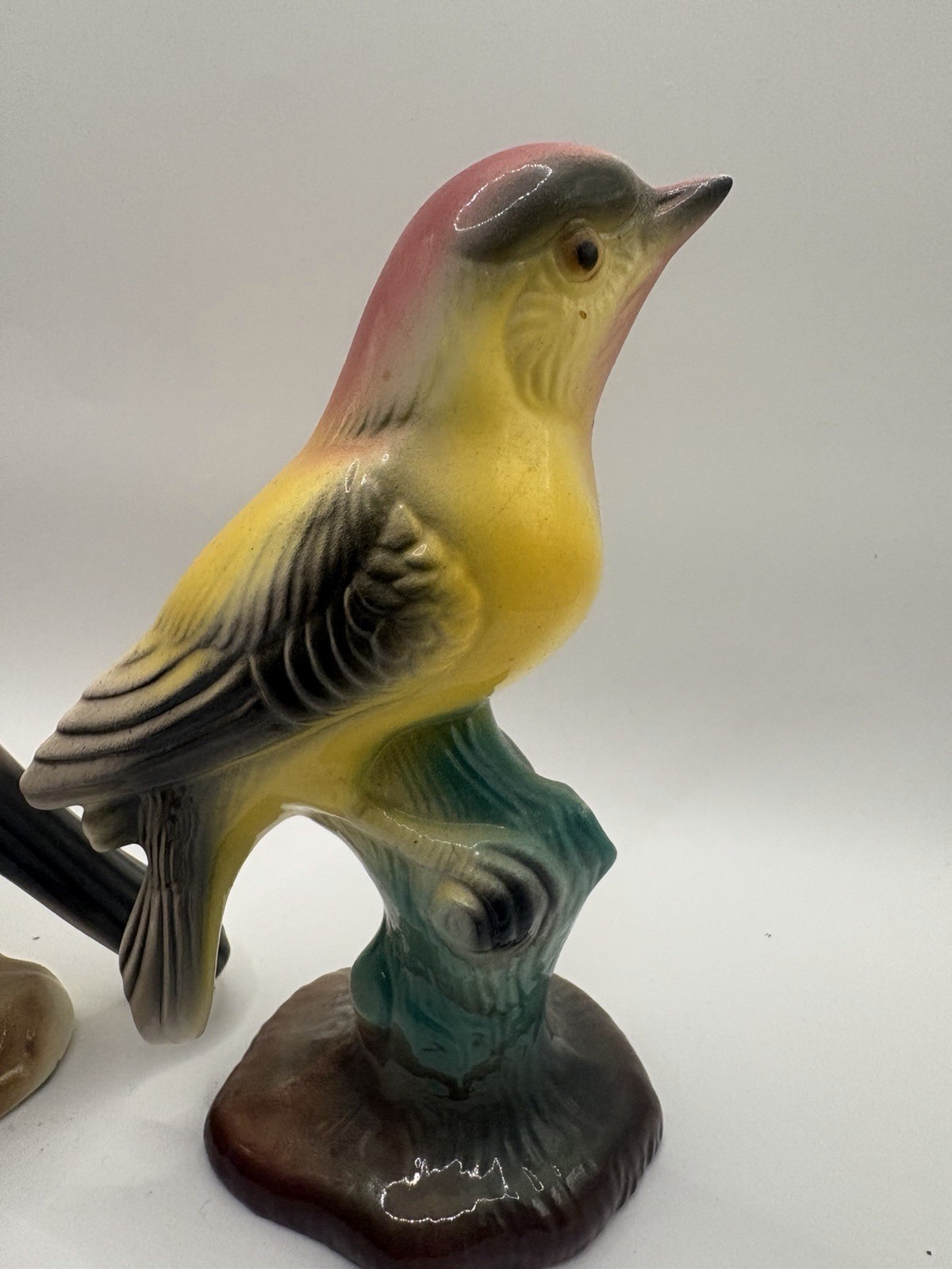 Vintage set of 4 Royal Copley Bird Figurens From 1940s-50s Pastel EUC