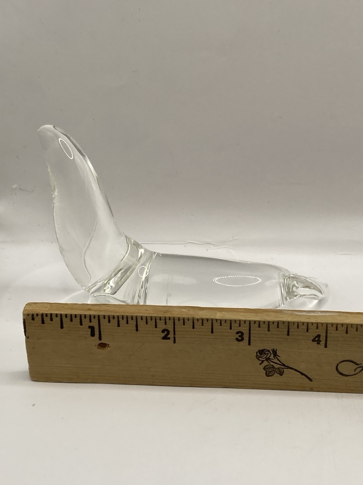 Hand Blown Clear Glass Seal Sea Lion Paperweight Figurine From Winnipeg Canada