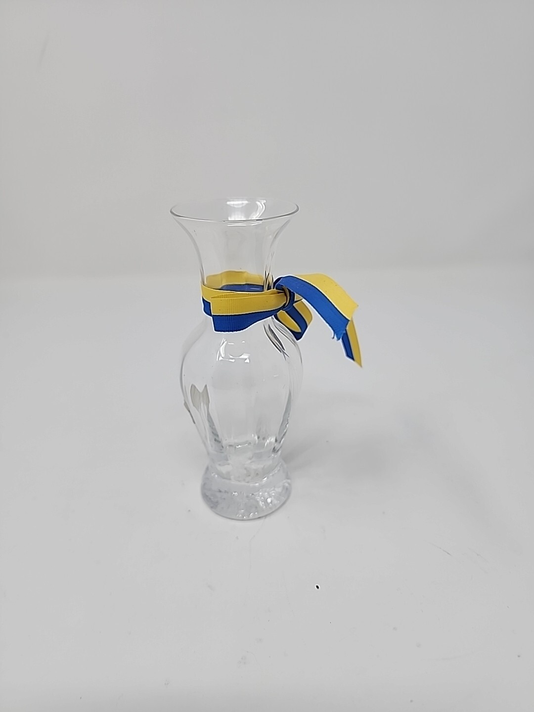 Lindshammar Sweden Clear Glass Bud Vase Vas Bellis