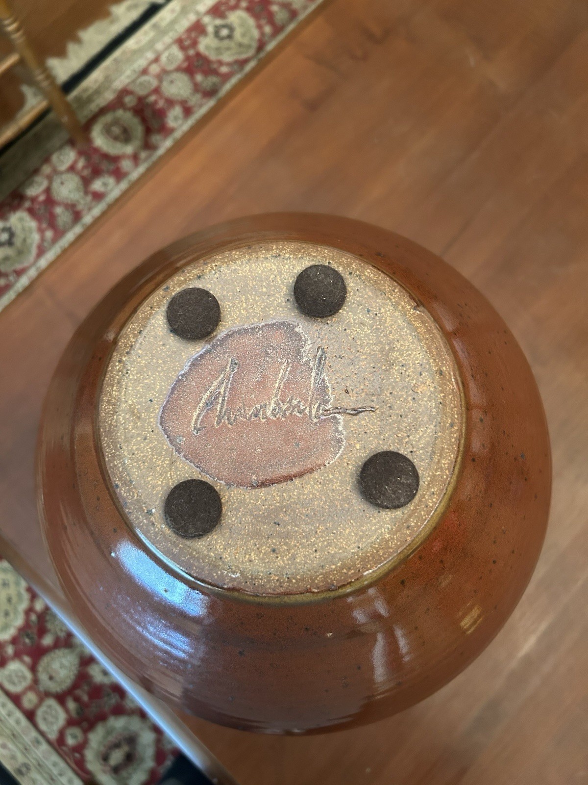 Vintage Mark Chamberlain Art Pottery Vase – 14″ – Signed