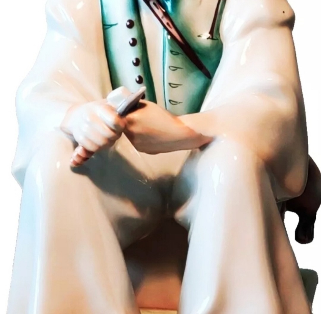 Zsolnay Hungary Fine Porcelain Figurine Statue 33cm Tall…