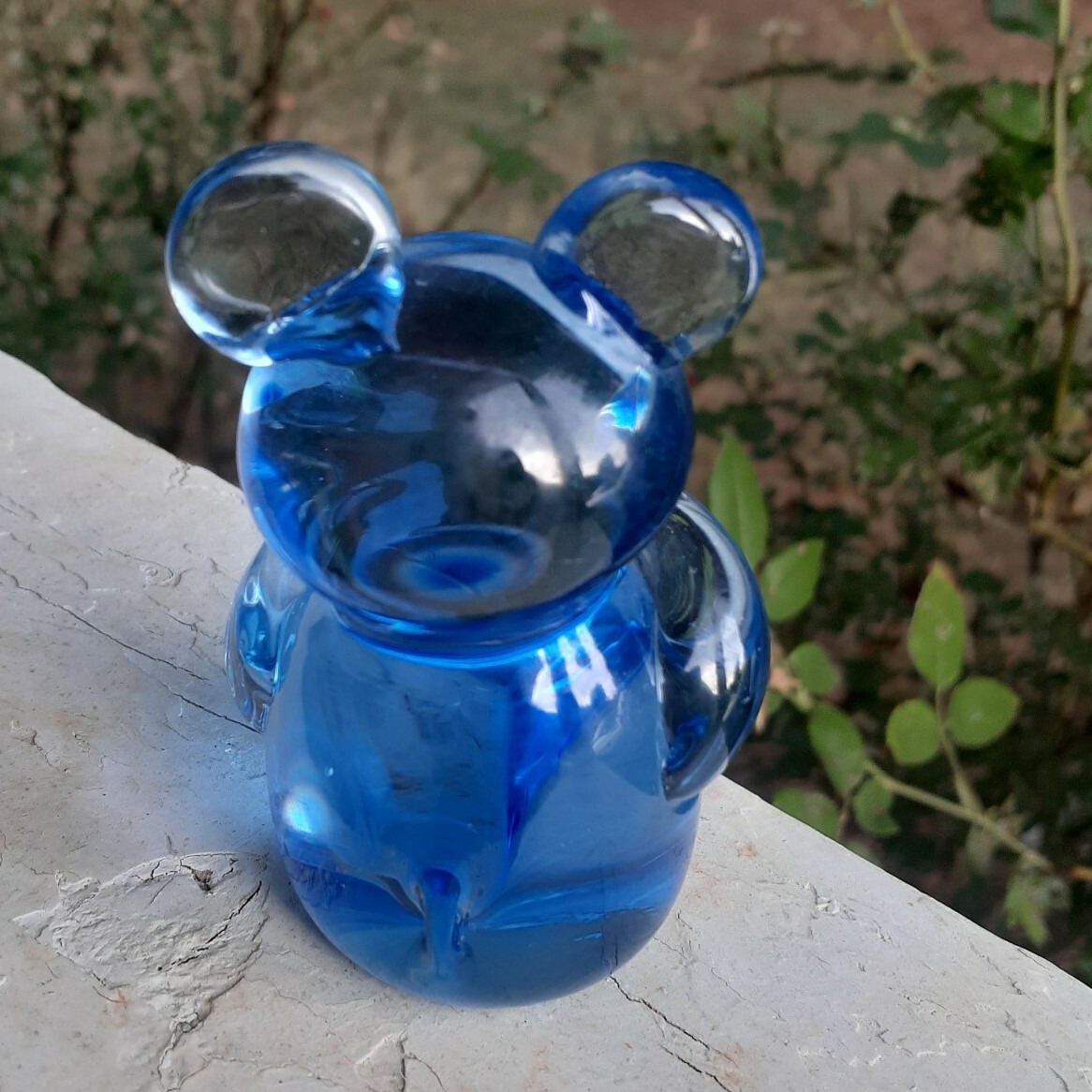 Blue Glass Koala Bear United States Commemorative Fine Art Gallery Figurine