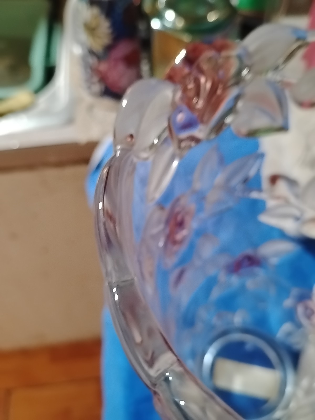 Mikasa Bella Rosa Pink Frost Crystal Vase 9.5″ Germany