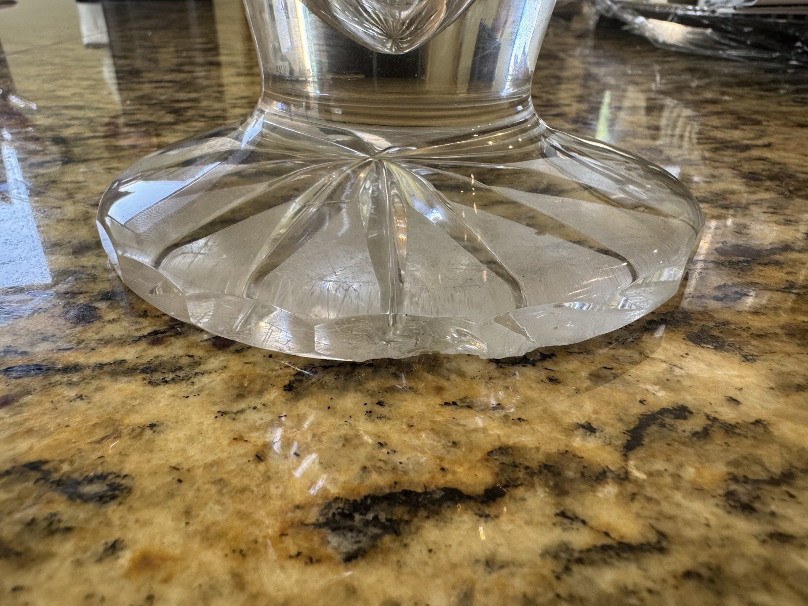 Tuthill Signed American Brilliant Period ABP 12” Cut Glass Crystal Corset Vase