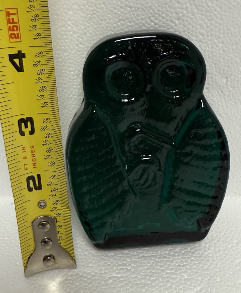 Blenko Glass Cryptid Critter 2523C – Mothman – Cerulean