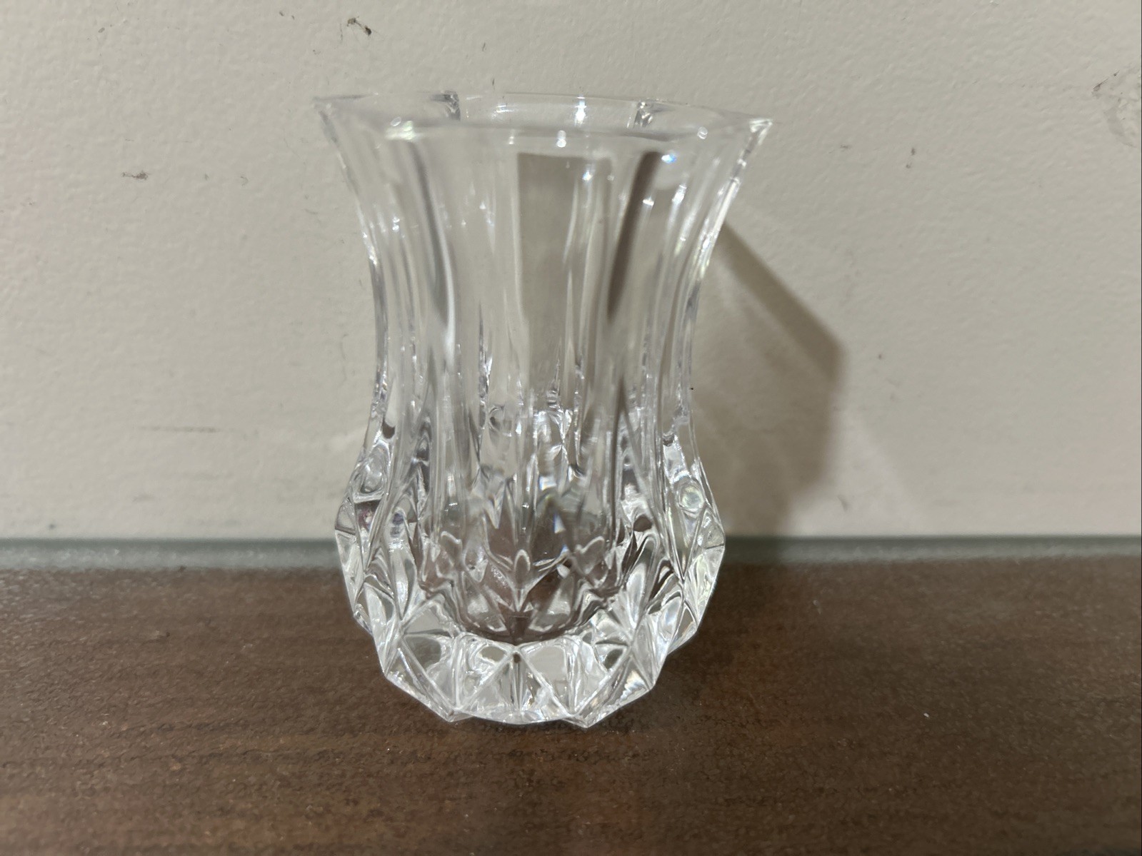 Cristal D’Arques Durand Crystal LONGCHAMP – Small VIOLET FLOWER VASE