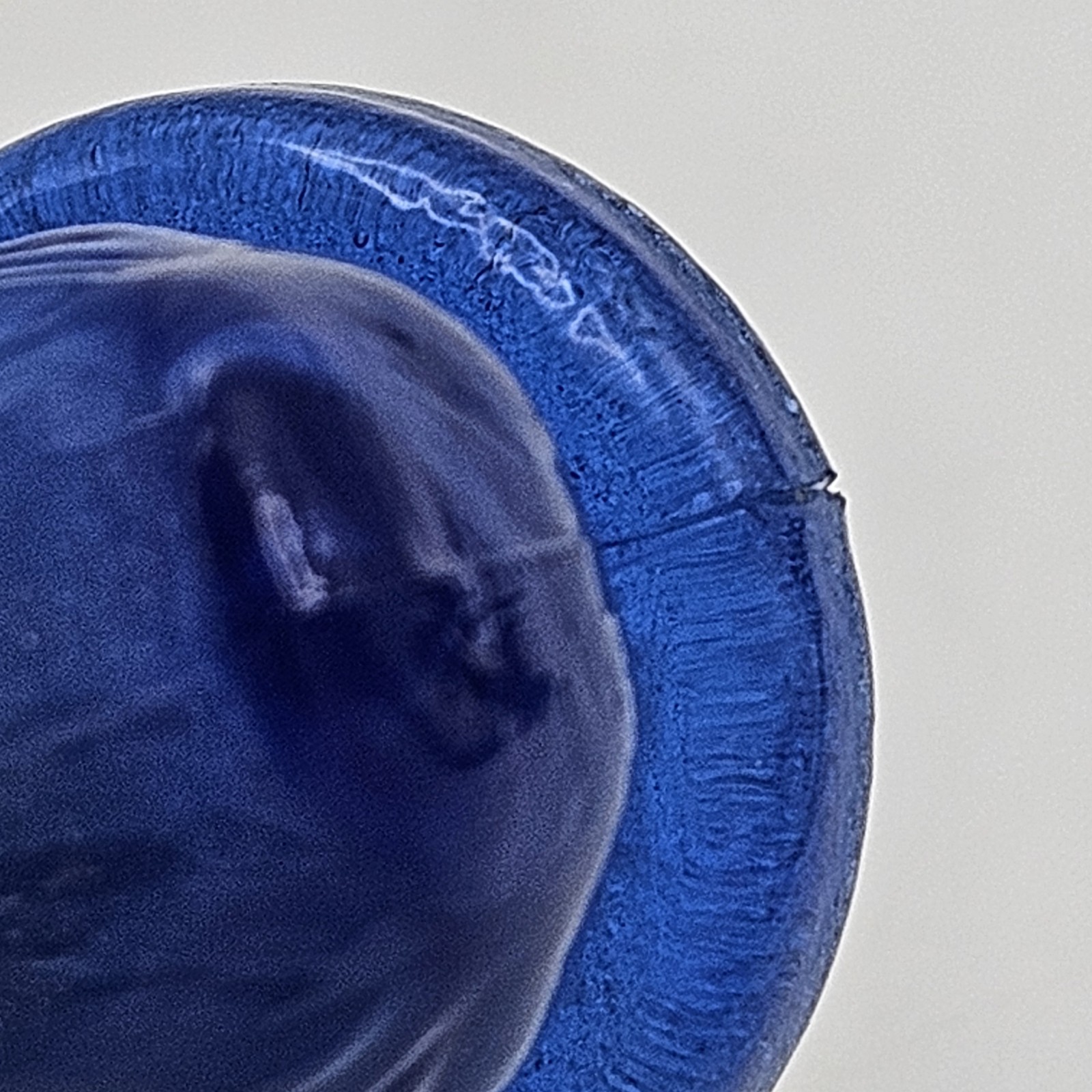Boyds Glass ~ Debbie Duck Duckling ~ Cobalt Blue Slag ~ 1 1/2 Inches