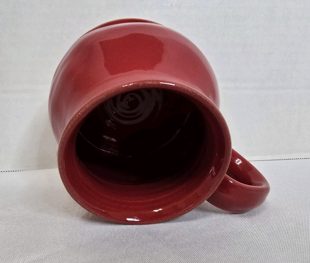 Joshua Mogck Michigan Awesome Mug Red Pottery Ceramic hand Thrown