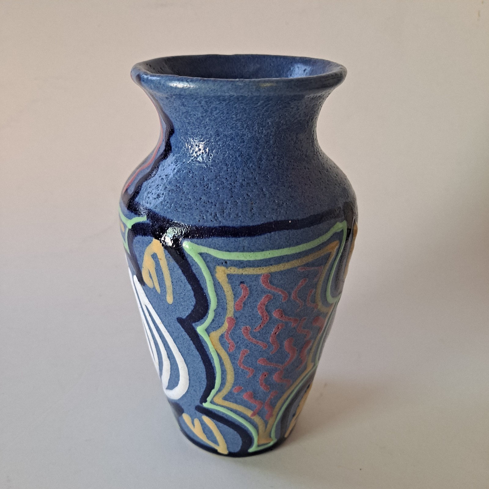 Carl Gebauer Art Deco Ceramic Pottery 6″ Tall Vase – Made In Germany
