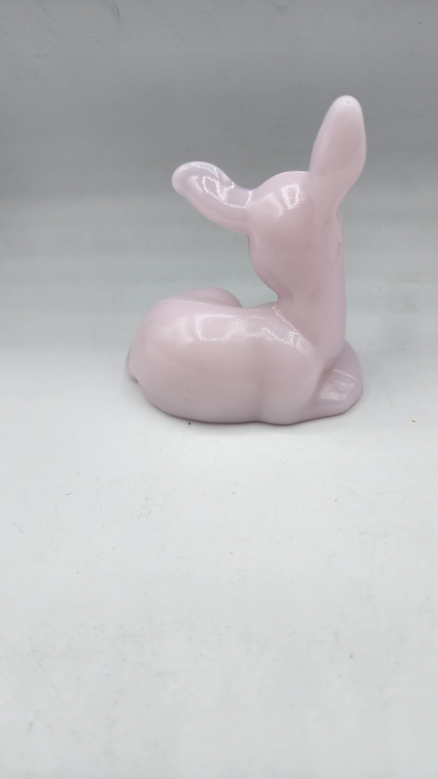 FAWN Crown Tuscan Pink Mosser Glass Deer CHRISTMAS HOLIDAY Ohio