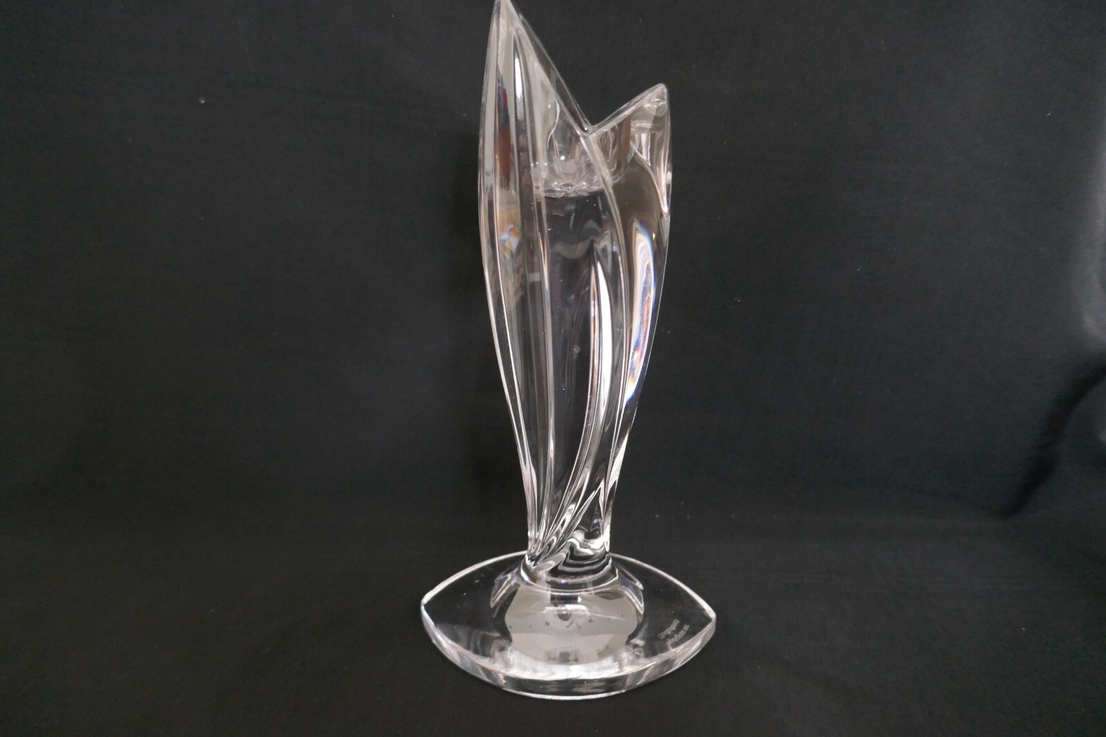 NEW MARQUIS BY WATERFORD CRYSTAL CANDLE STICK HOLDER BUD FLOWER DESIGN VASE 7″