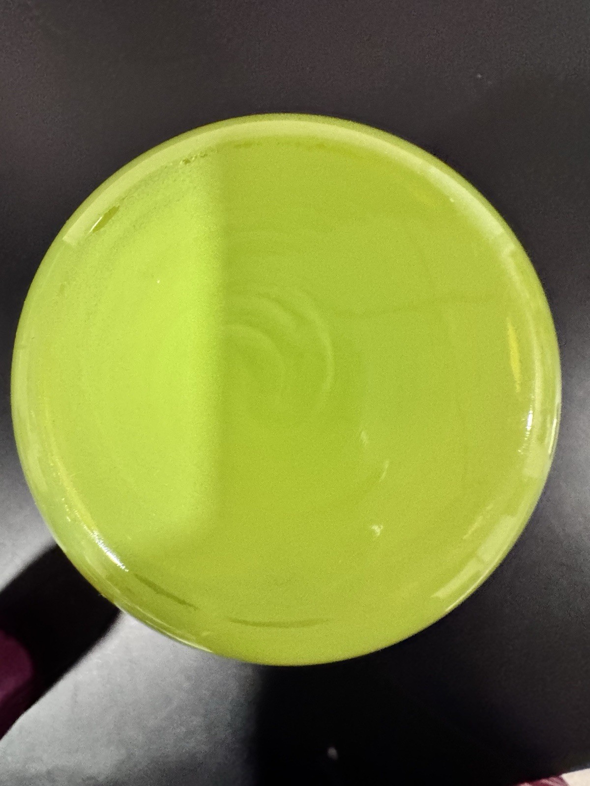 Unbranded Vase Lime Green Painted Vase Centerpiece Floral Arrangements 9”