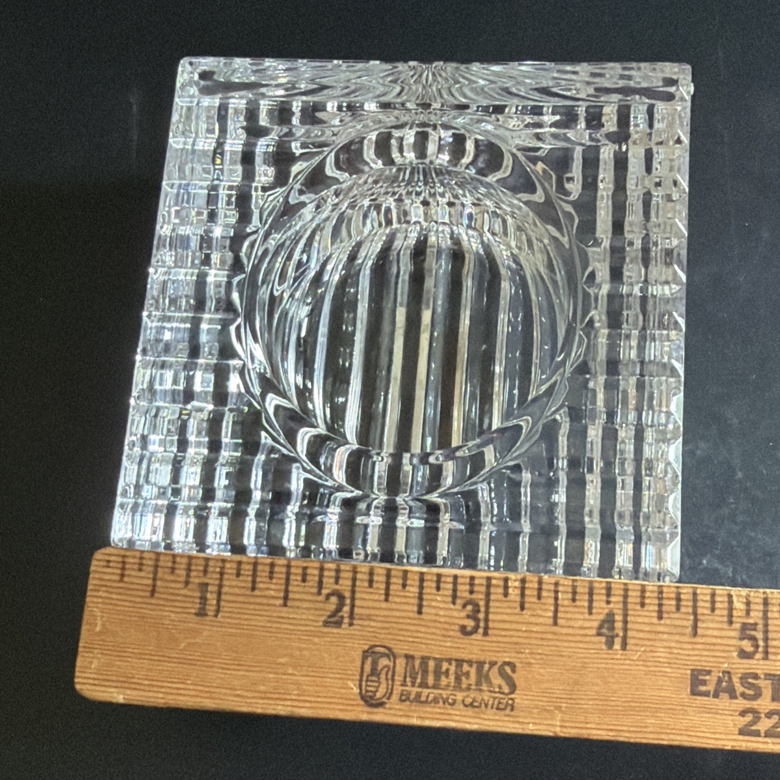 Late 20th Century Cut Crystal Vide Poche