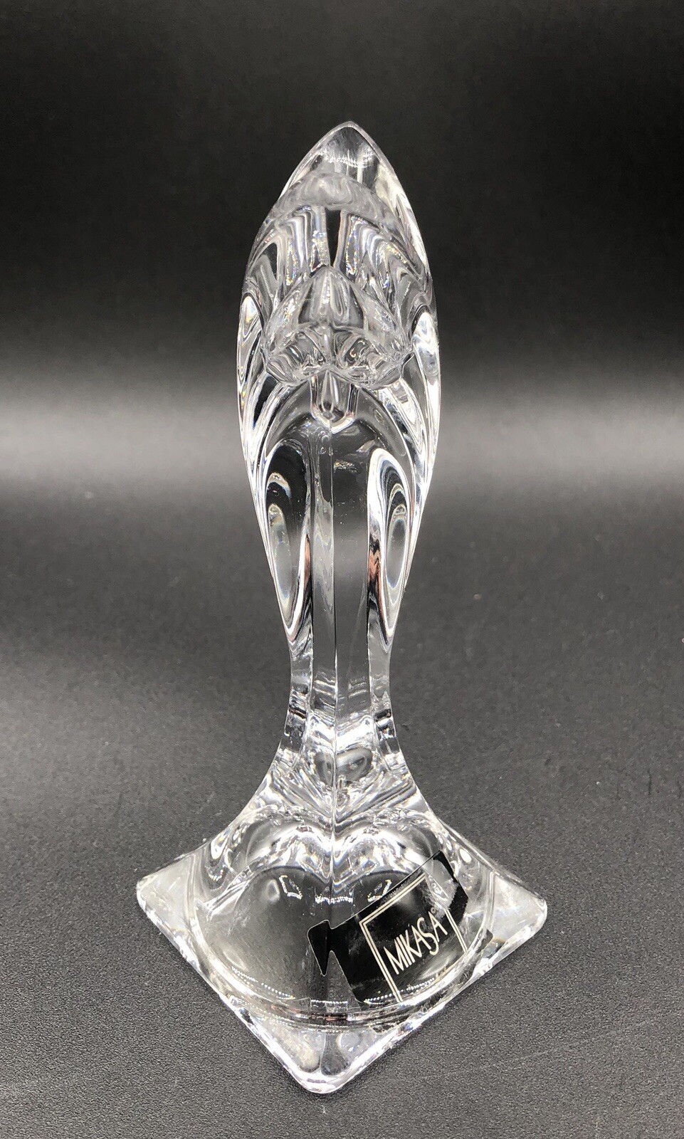 1 Mikasa Crystal Candle Holder 5 1/2” DECO XY142/337 Slovenia home decor 7oz