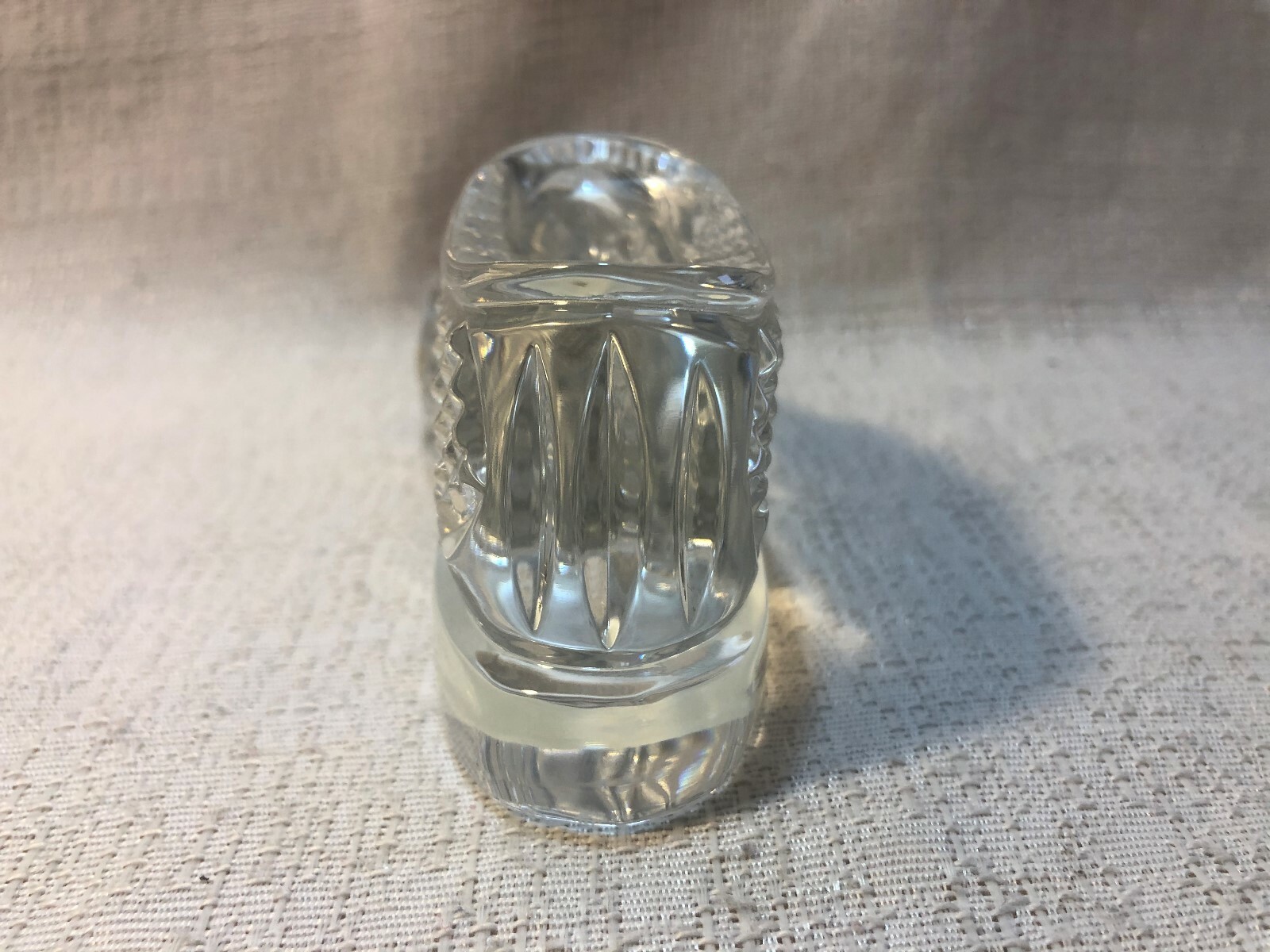 Miroslav Havel Signed Stamped Waterford Crystal Golf Shoe Desk Paperweight