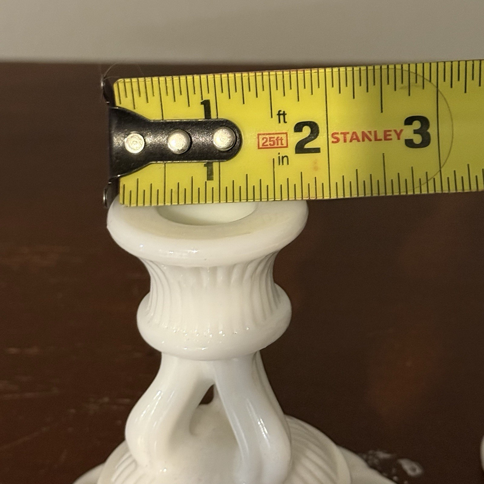 Westmoreland Milk Glass Candlesticks Pair White Lace Edge Vintage Set Of 2