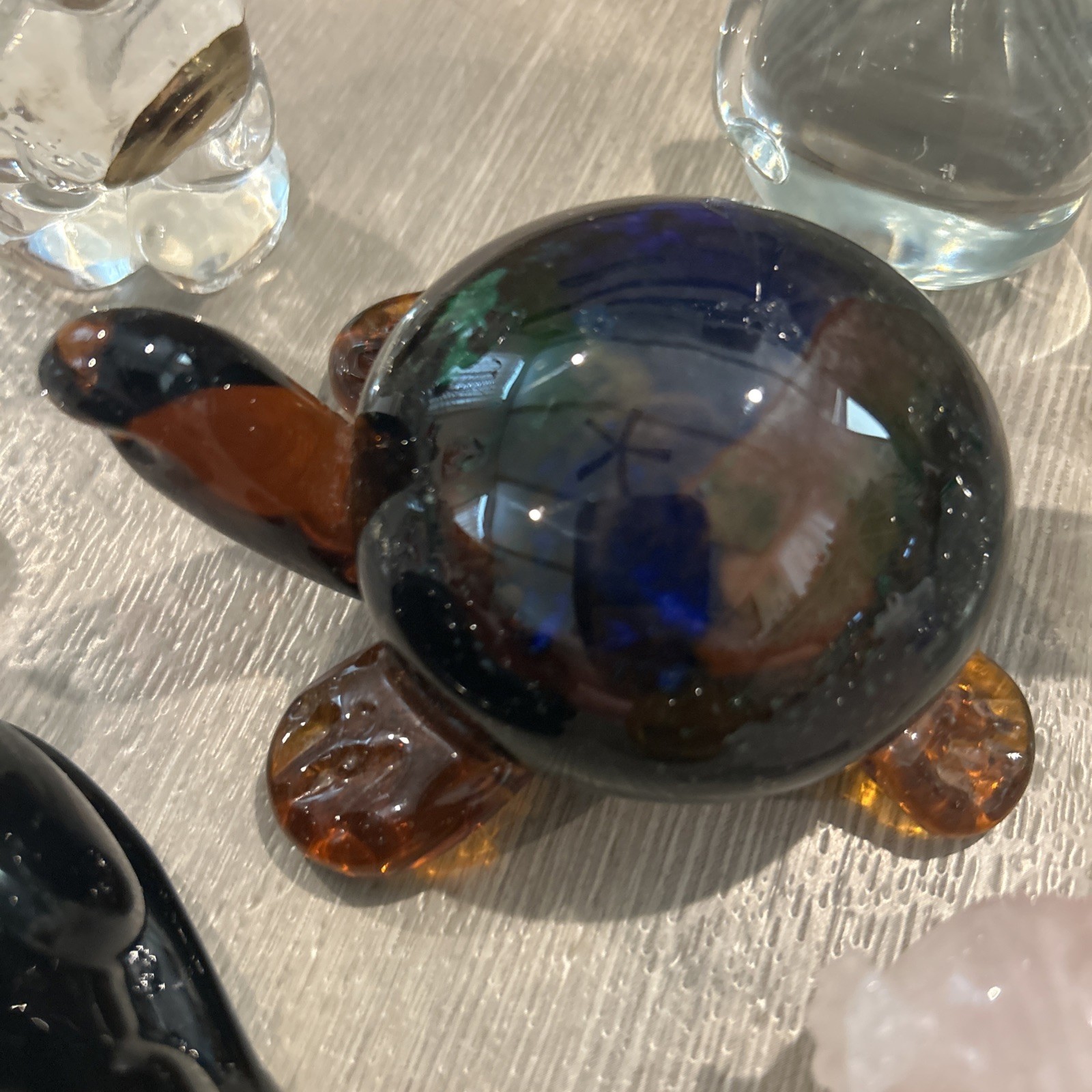 hand blown art glass figure lot