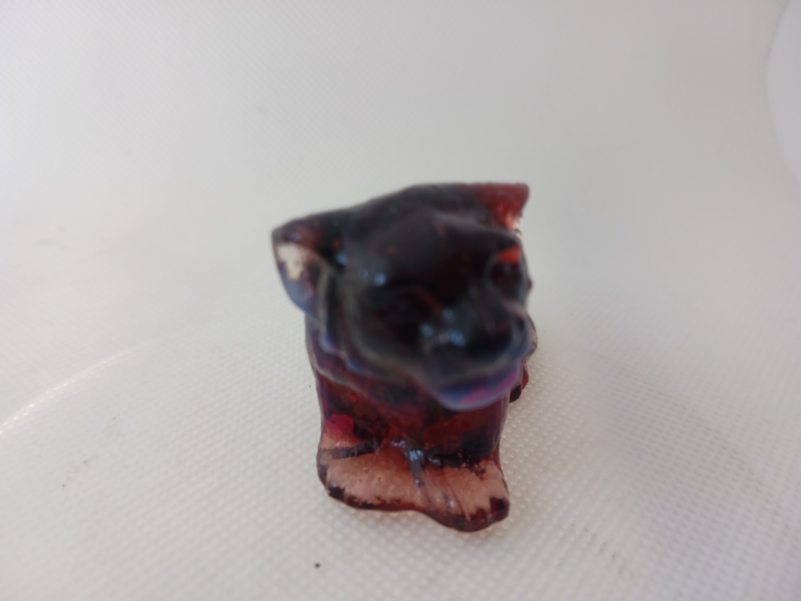 Boyd Glass Tommy the Tiger Cranberry