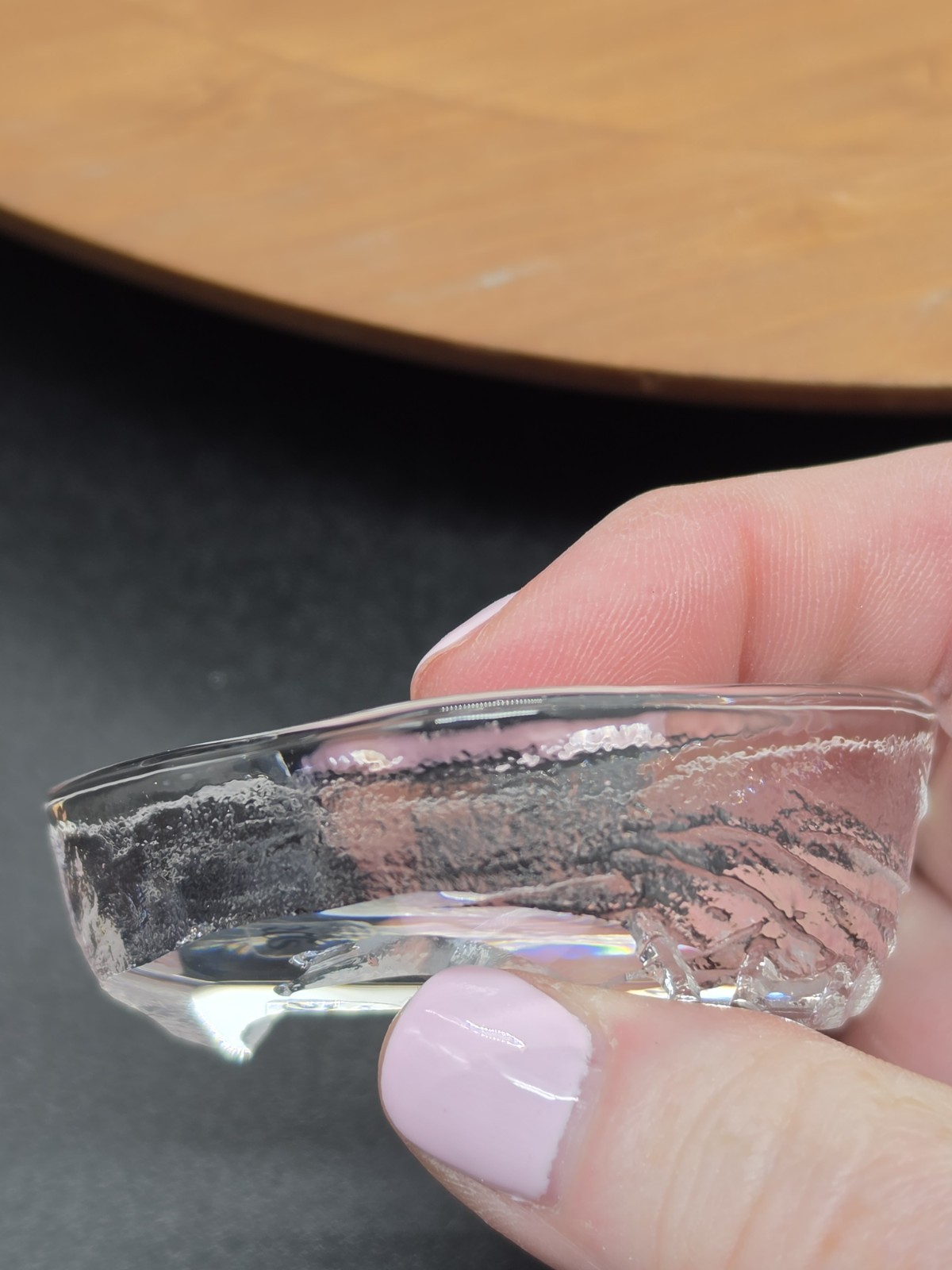 Signed MATS JONASSON Sweden Crystal Full Lead SWAN Sculpture Paperweight