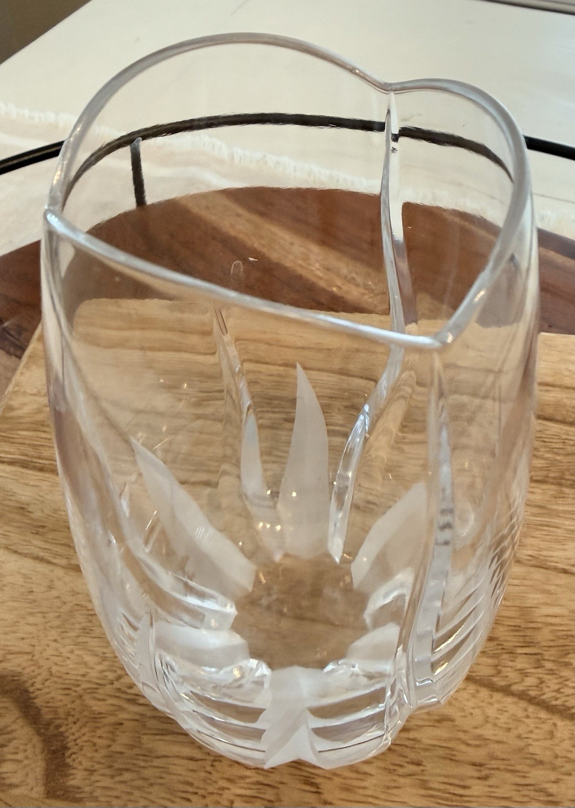 Mikasa Flame D’Amore lead crystal bud vase, crafted in Slovenia
