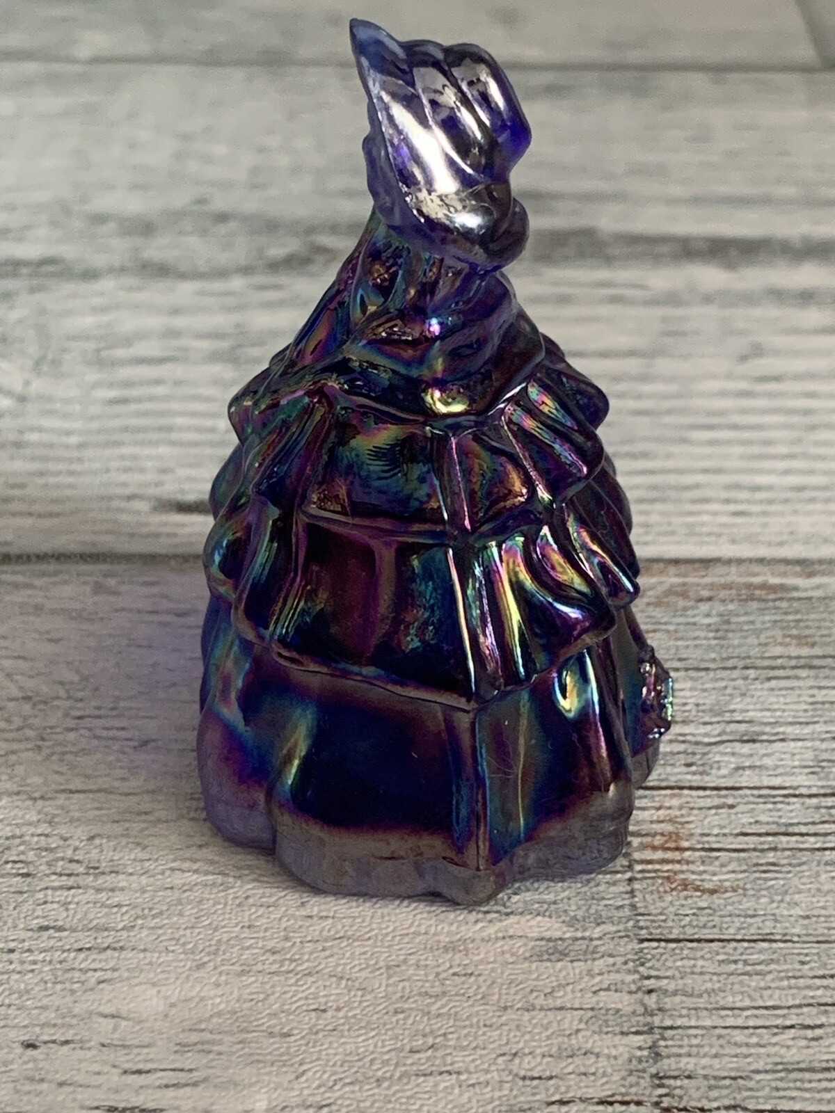Nancy – 2″ Tall Carnival Cobalt GLASS DOLL – Boyd Miniature Figurine