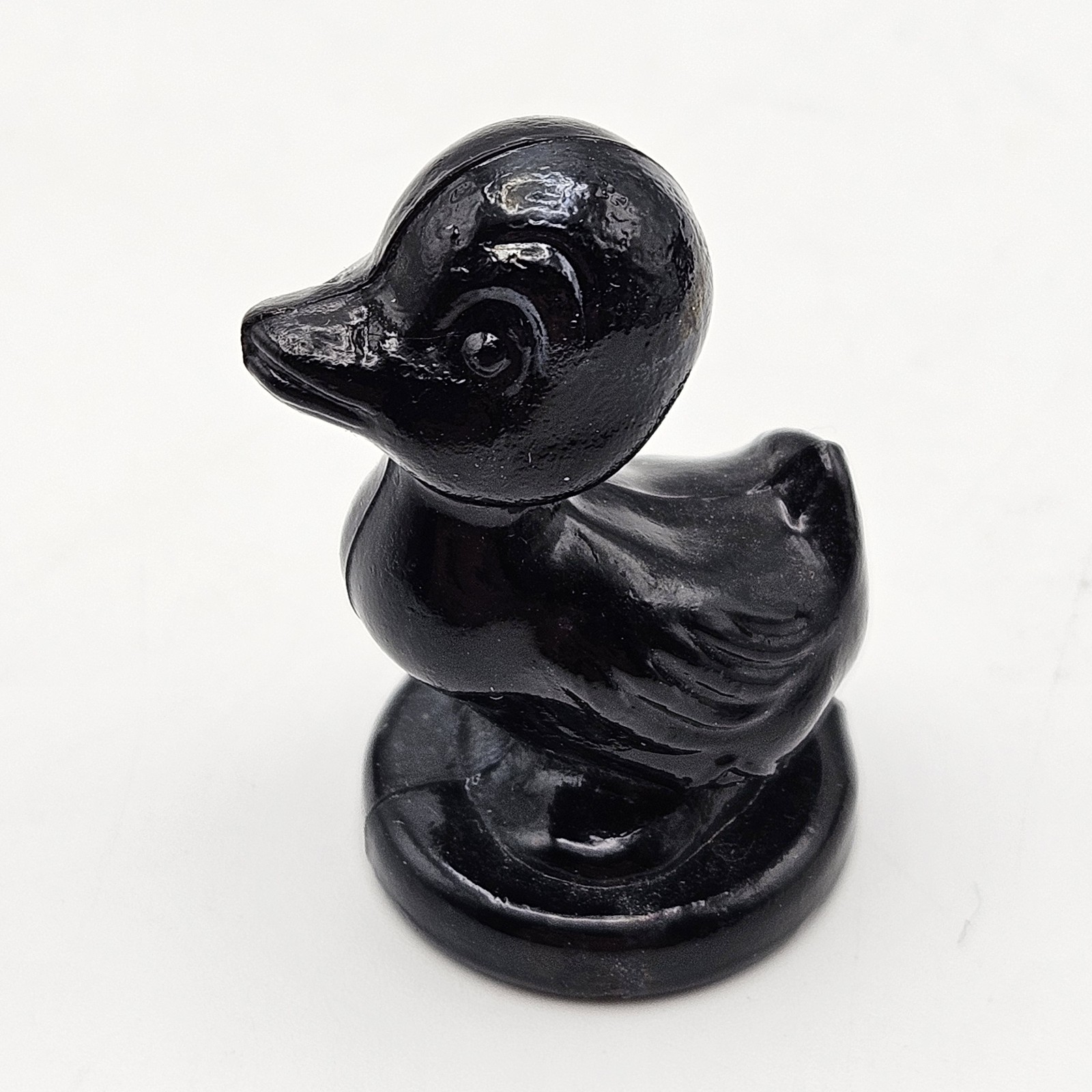 Boyds Glass ~ Debbie Duck Duckling ~ Ebony
