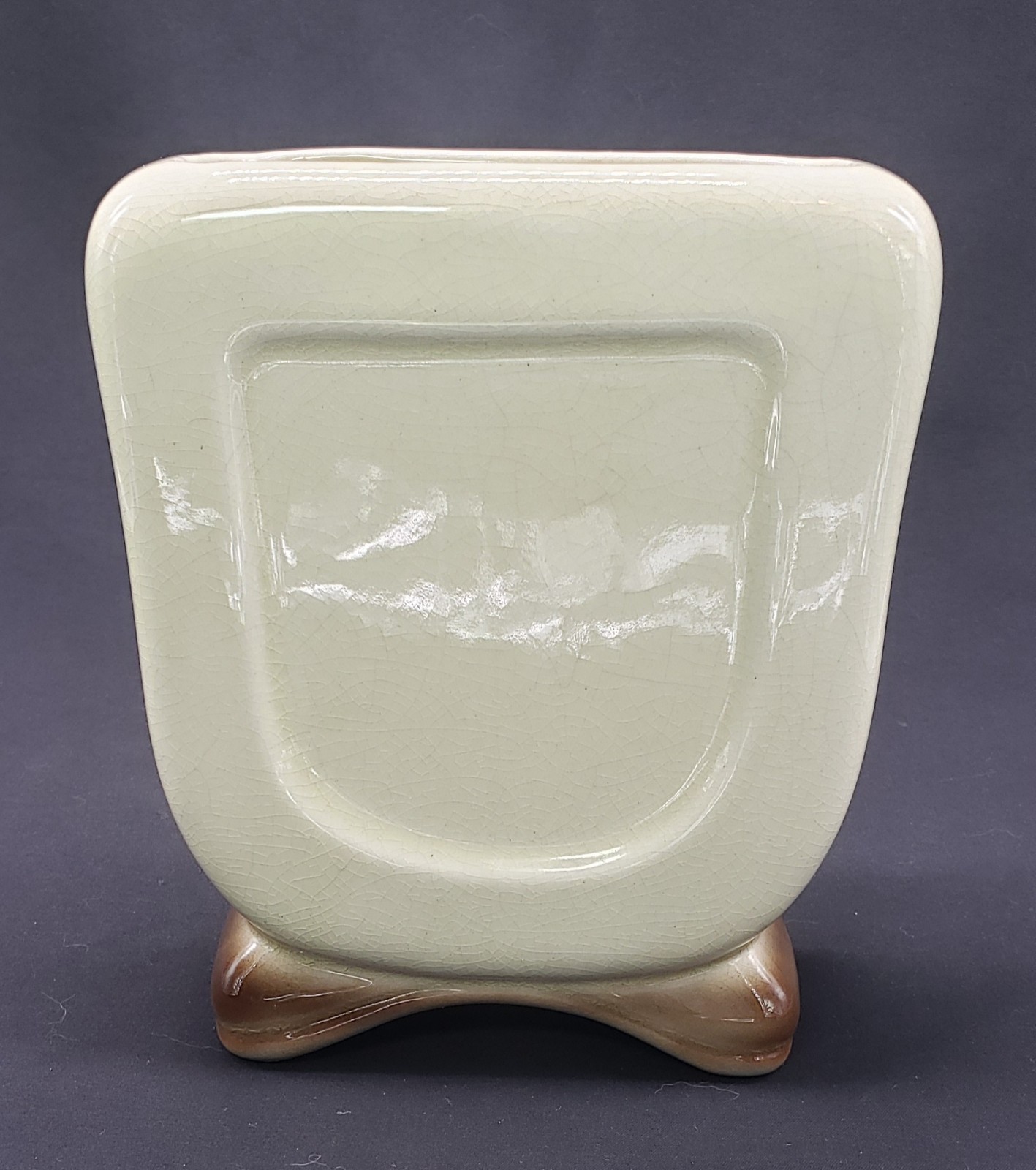 Royal Copley Deer Vase or Planter 1950’s Mid Century Deer & Fawn 6.5″ Cream