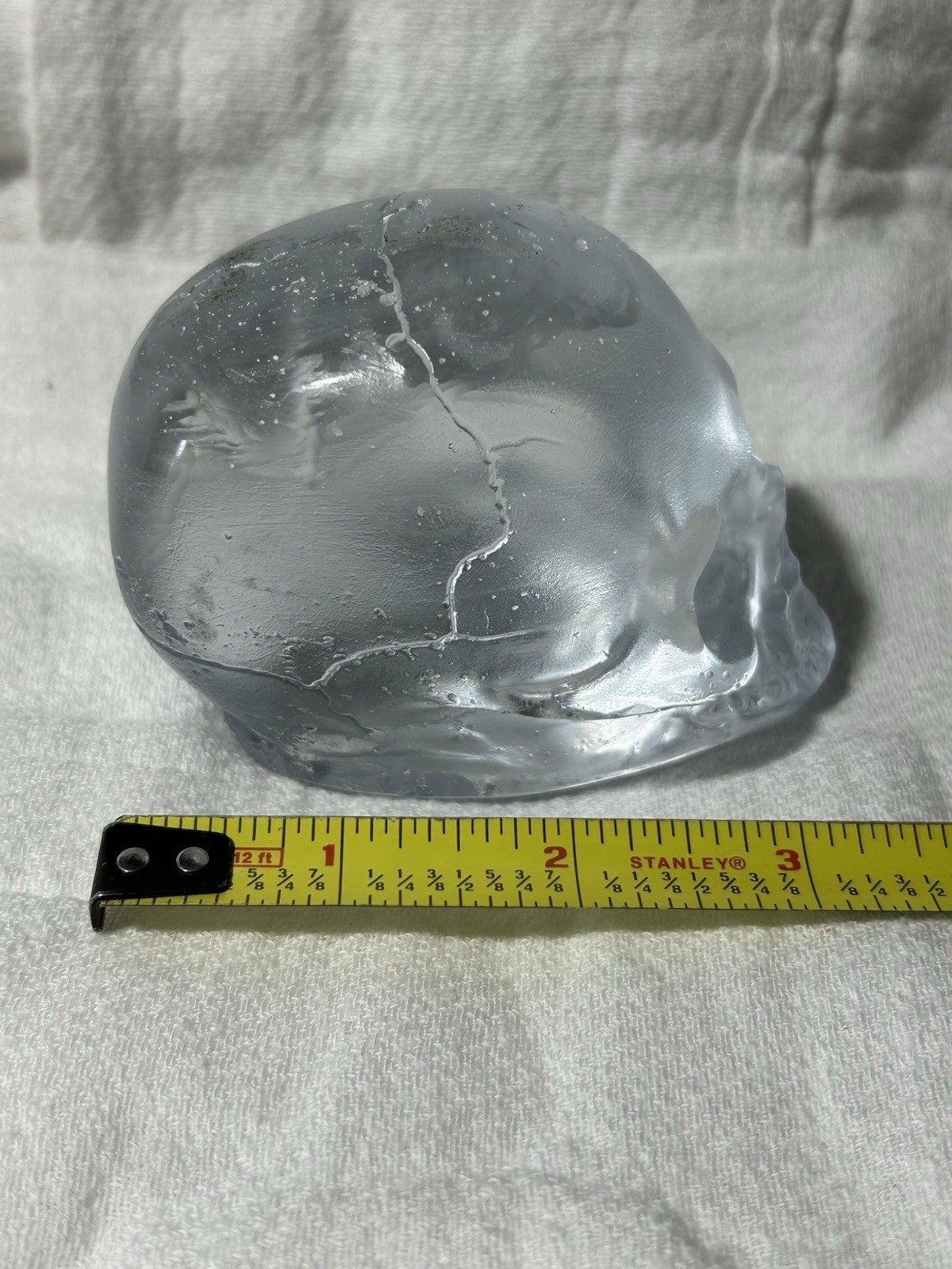 Art Glass Crystal Skull Artist Signed