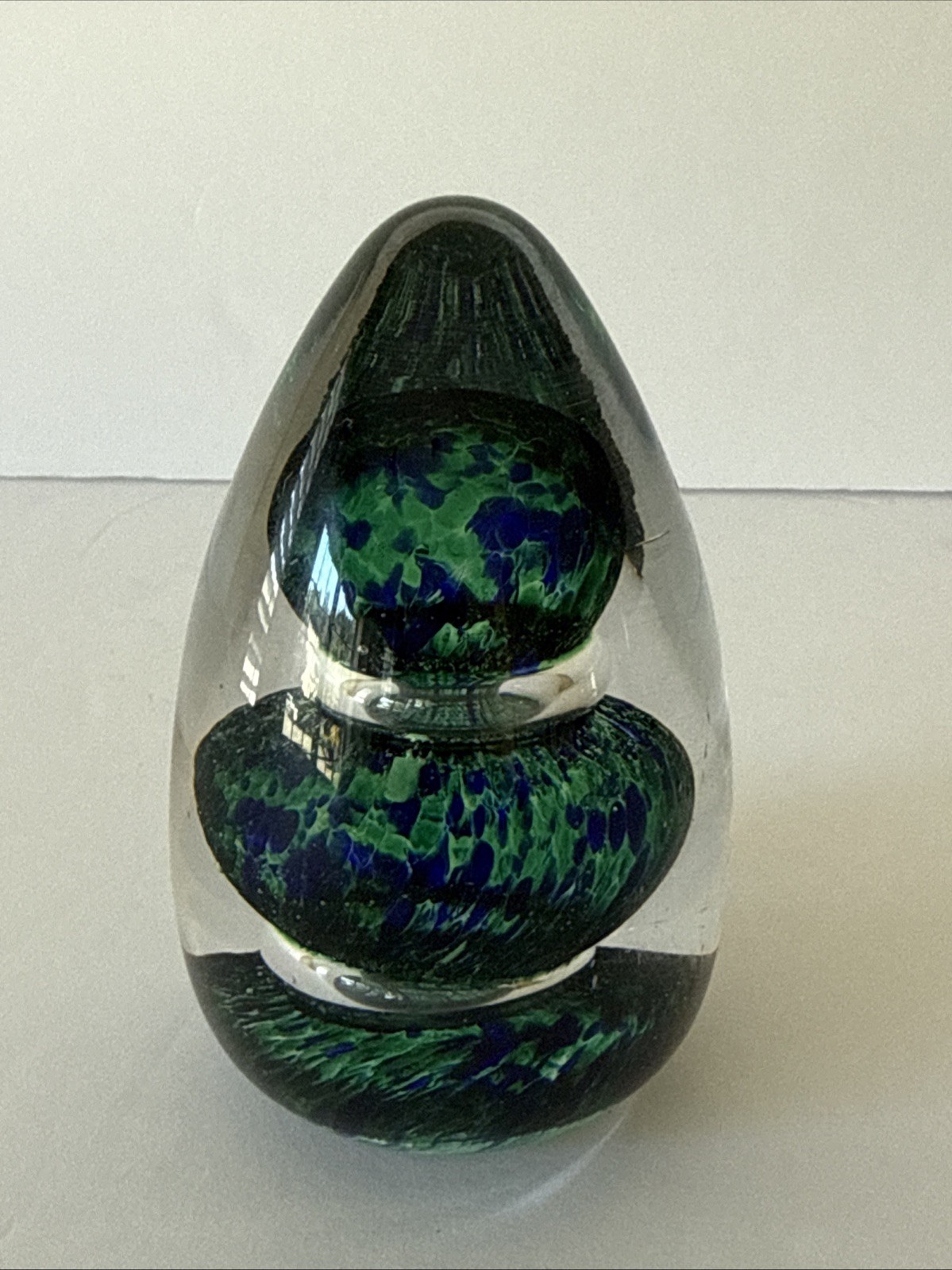 Vintage Green/Blue Wedgwood Paperweight Signed READ