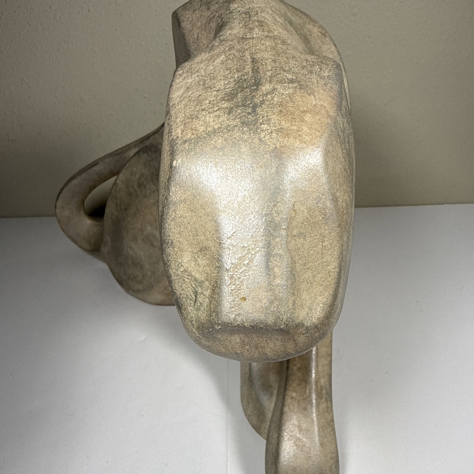 Vintage 1988 Jaru California Ceramic Panther Sculpture Statue MCM Styled 15wx11h