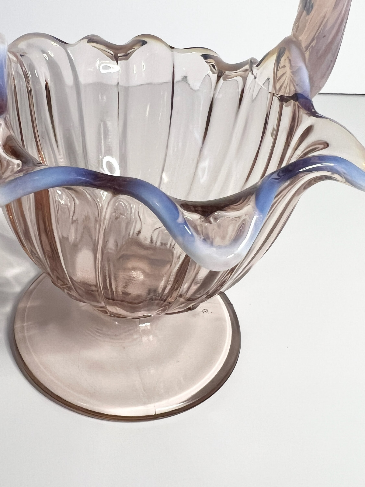 Westmoreland Glass in the Lotus Pattern in a rare color Rim 8″ Inches INV#1