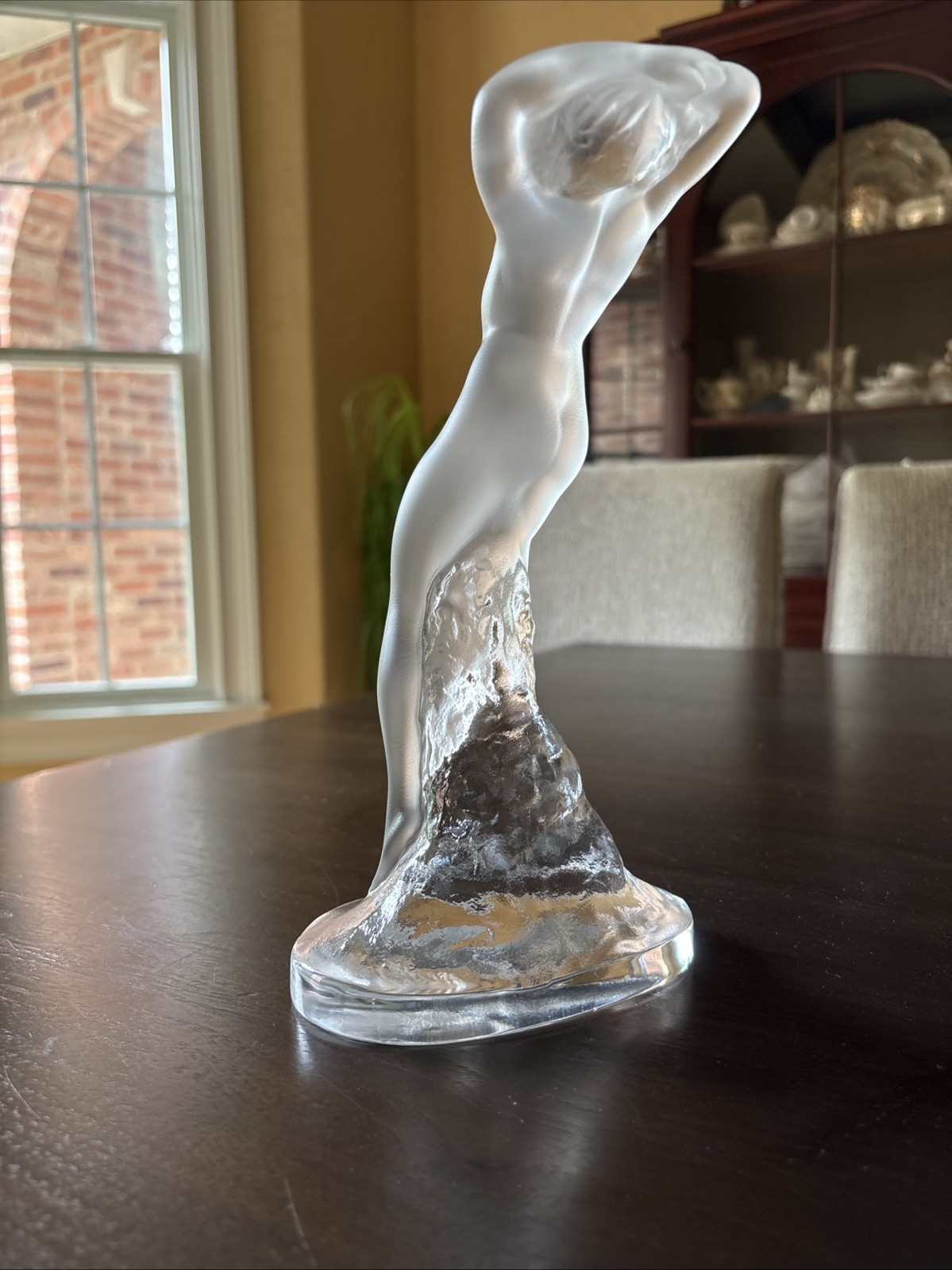 Lalique Nude Dancer Crystal Glass Figurine of Woman (“Danseuse) France-MINT
