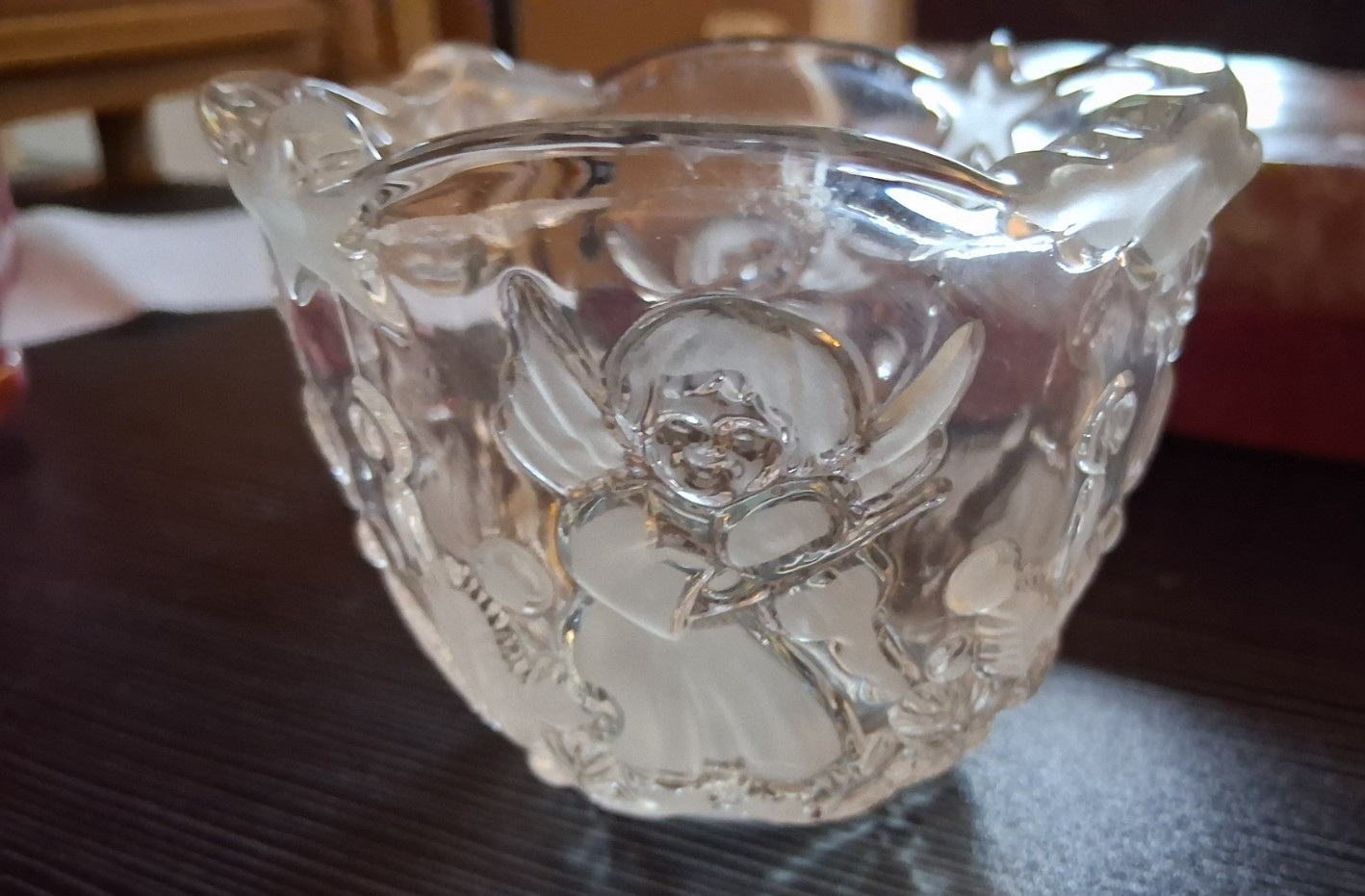 Mikasa, Holiday Lights Classics, Crystal Votive Candleholder, Angels & Cherubs