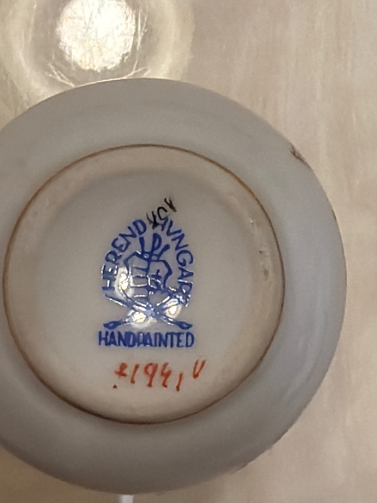 Herend Queen Victoria Vase Flowers & Butterfly