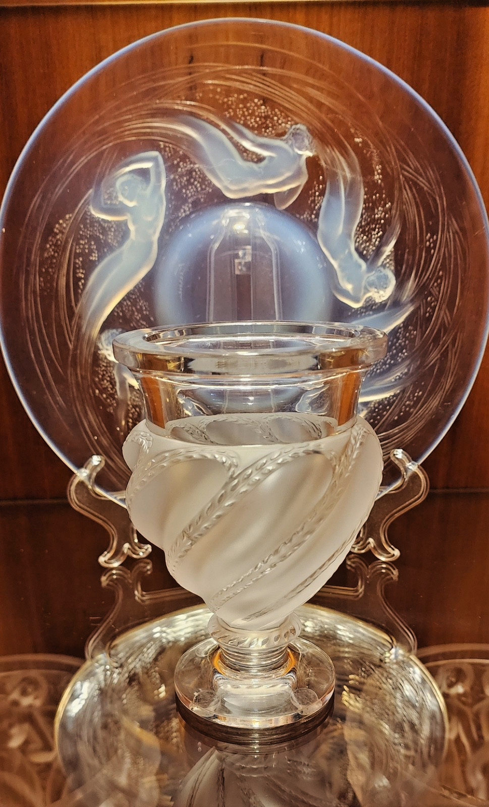 FLAWLESS! LALIQUE FRANCE CRYSTAL VASE ‘FREE SHIPPING!”