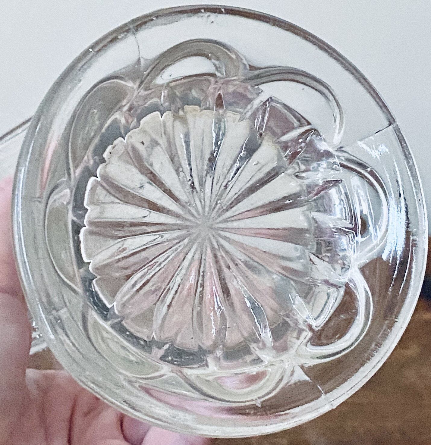1909 Imperial Swung Ribbed Morning Glory Glass Vase Early American 10”H