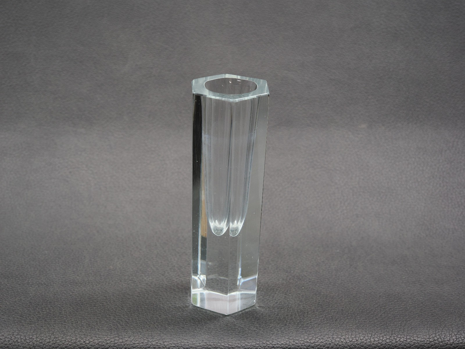 Mid-Century Modern Murano Mandruzzato Clear Vase