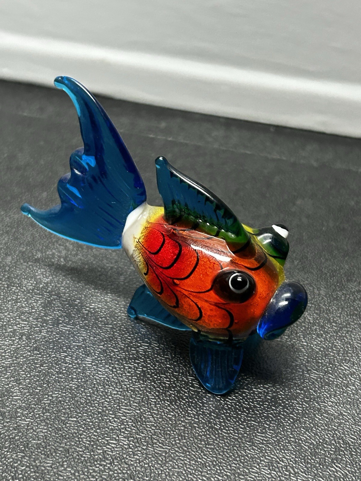 Art Glass Octopus, Owl, & Goldfish Mini Paperweights-Figurines Handmade