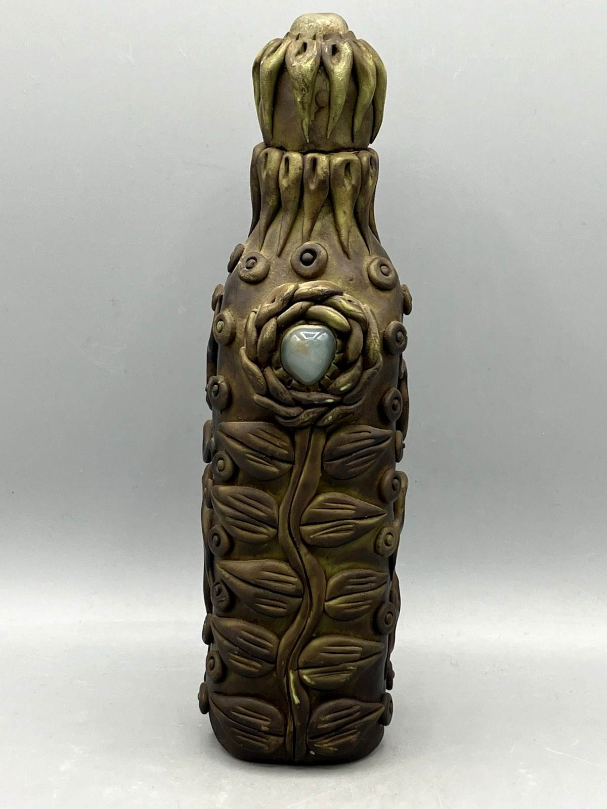 Vintage Handcrafted Magic Potion Wizard Bottle 9.5 inches Tall