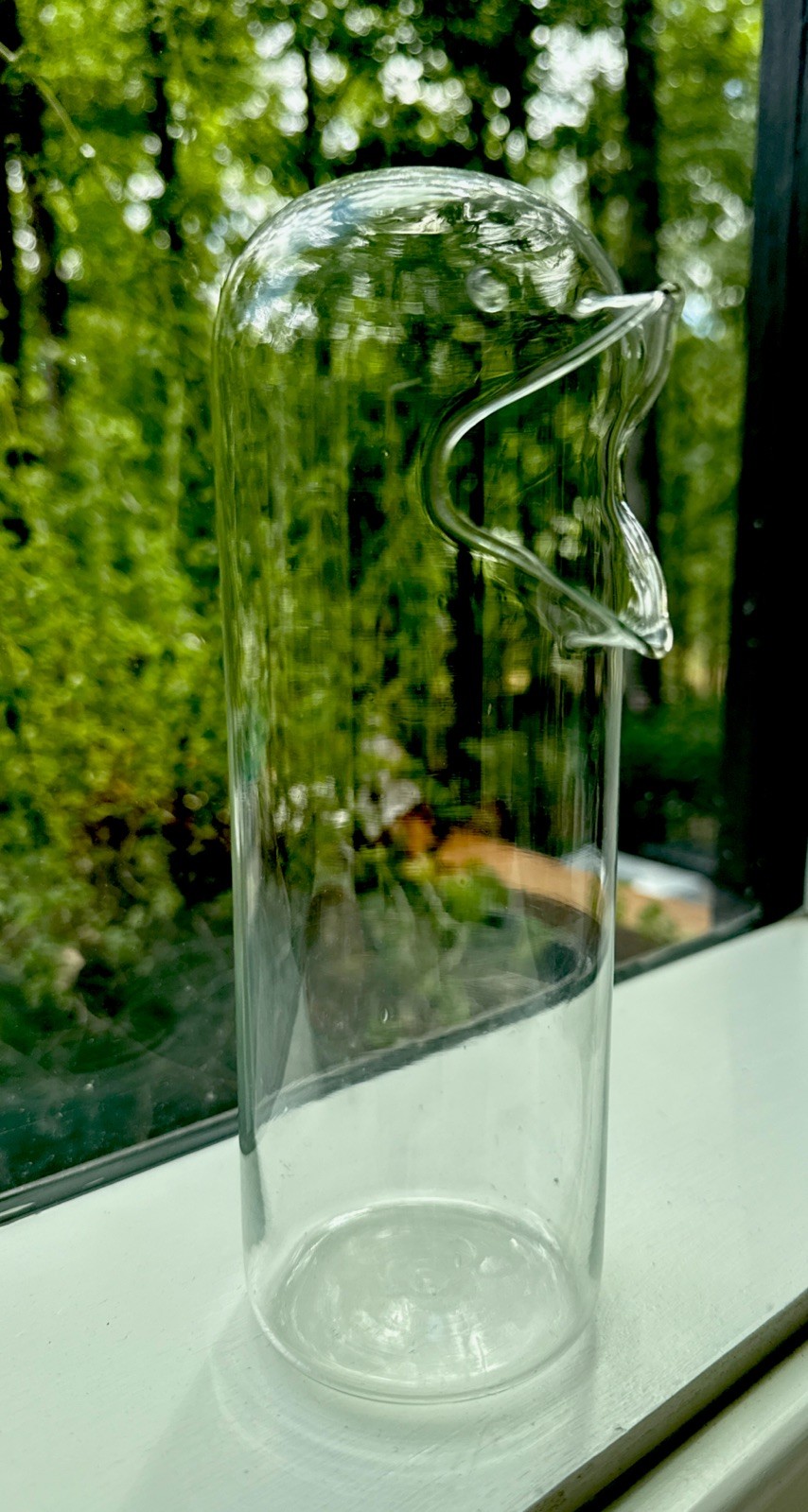Vintage Glass By David Quirky Minimalist Delicate Glass Penguin 8″
