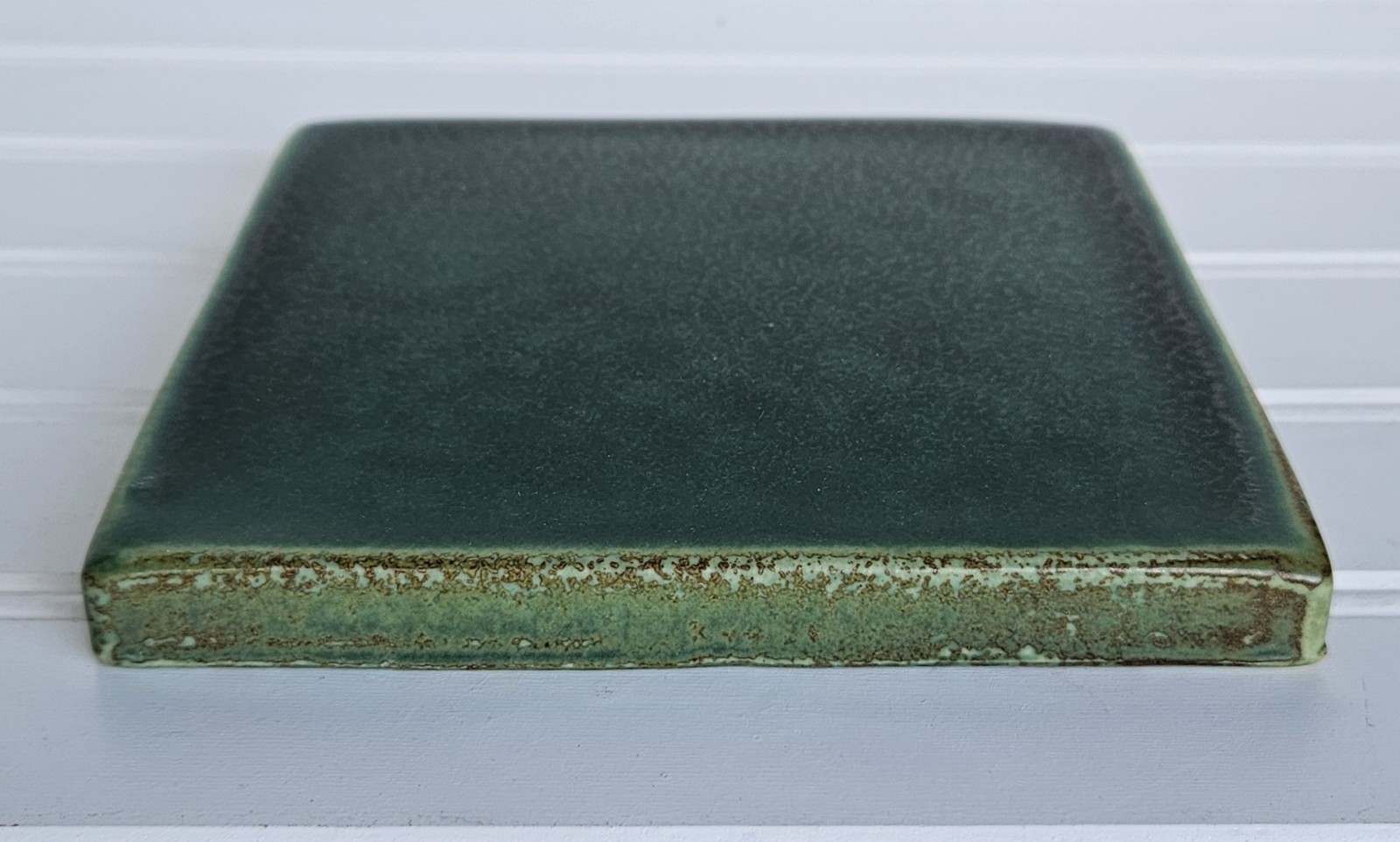 Vintage Motawi Tileworks Tile Laurel Green Ann Arbor Michigan 6×6 B23