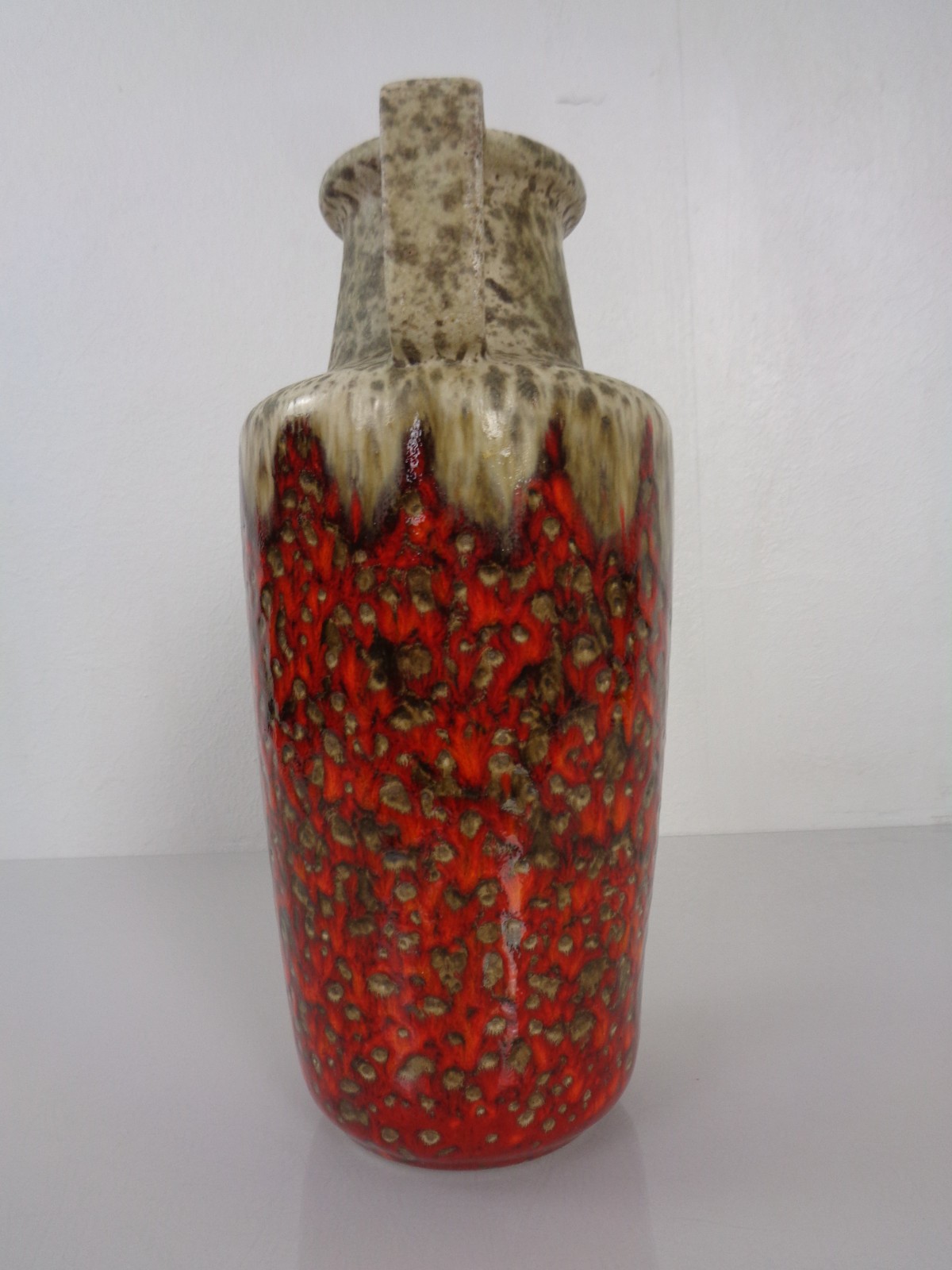 Übelacker Fat Lava Ceramic Vase 1538/26 W.Germany 1970s Signed