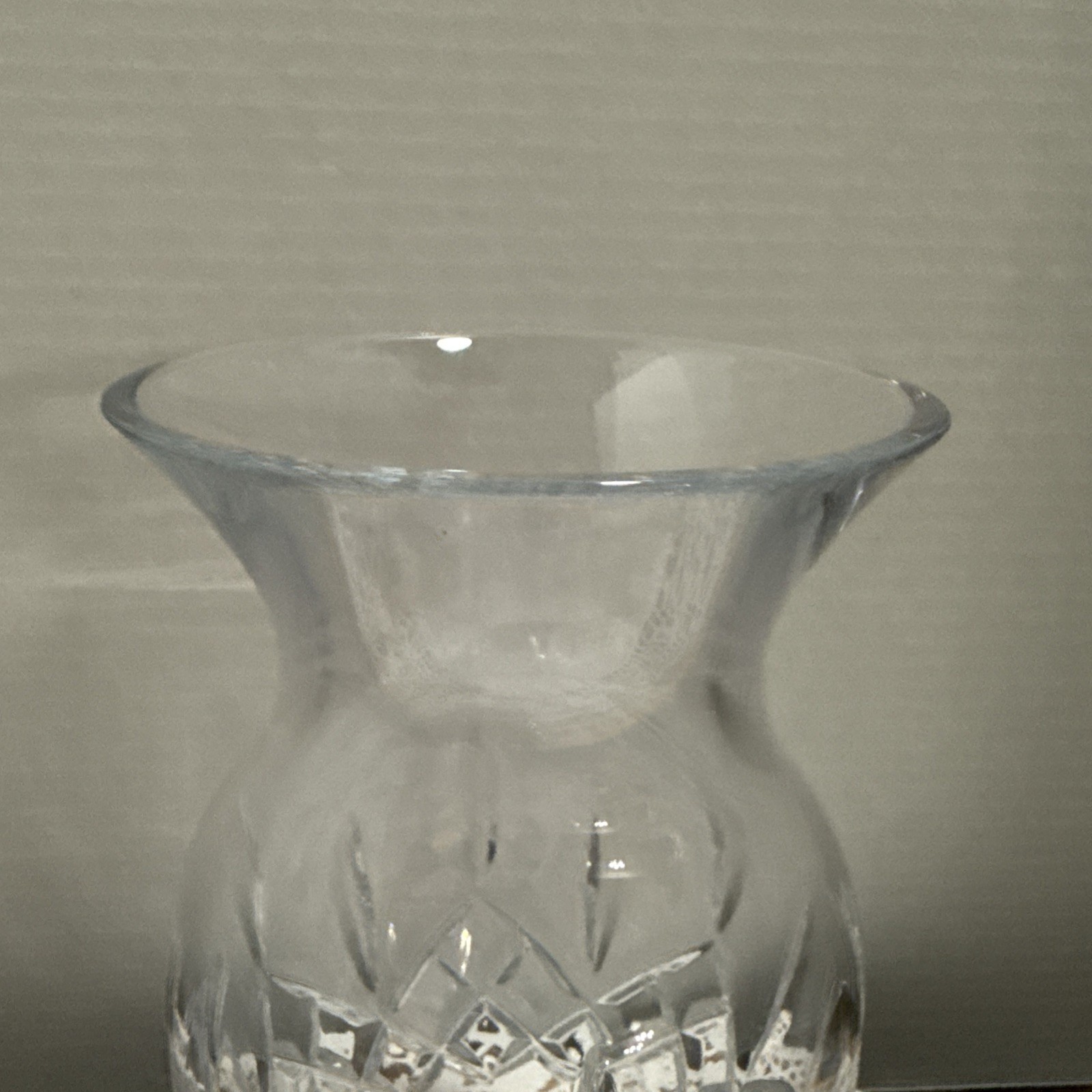 Waterford Lismore Crystal Vase 8″ Cut Glass Flower Vase Ireland