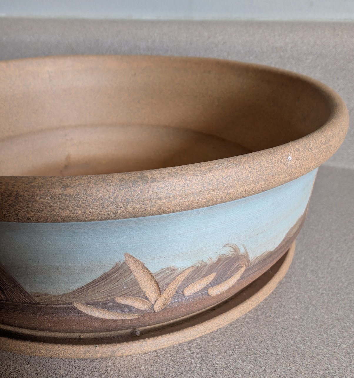 Hand Fired Sandstone Southwest Succulent Planter Desert Theme Gordon ’90