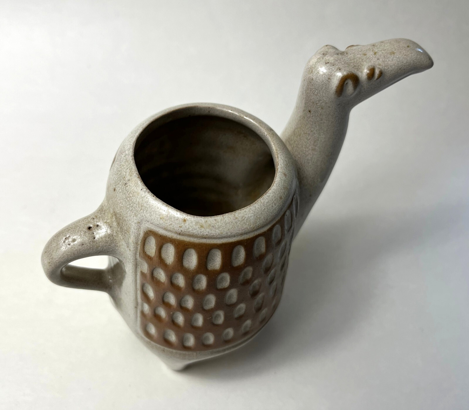 Vintage MCM David Stewart Lions Valley Stoneware Camel Planter Retro