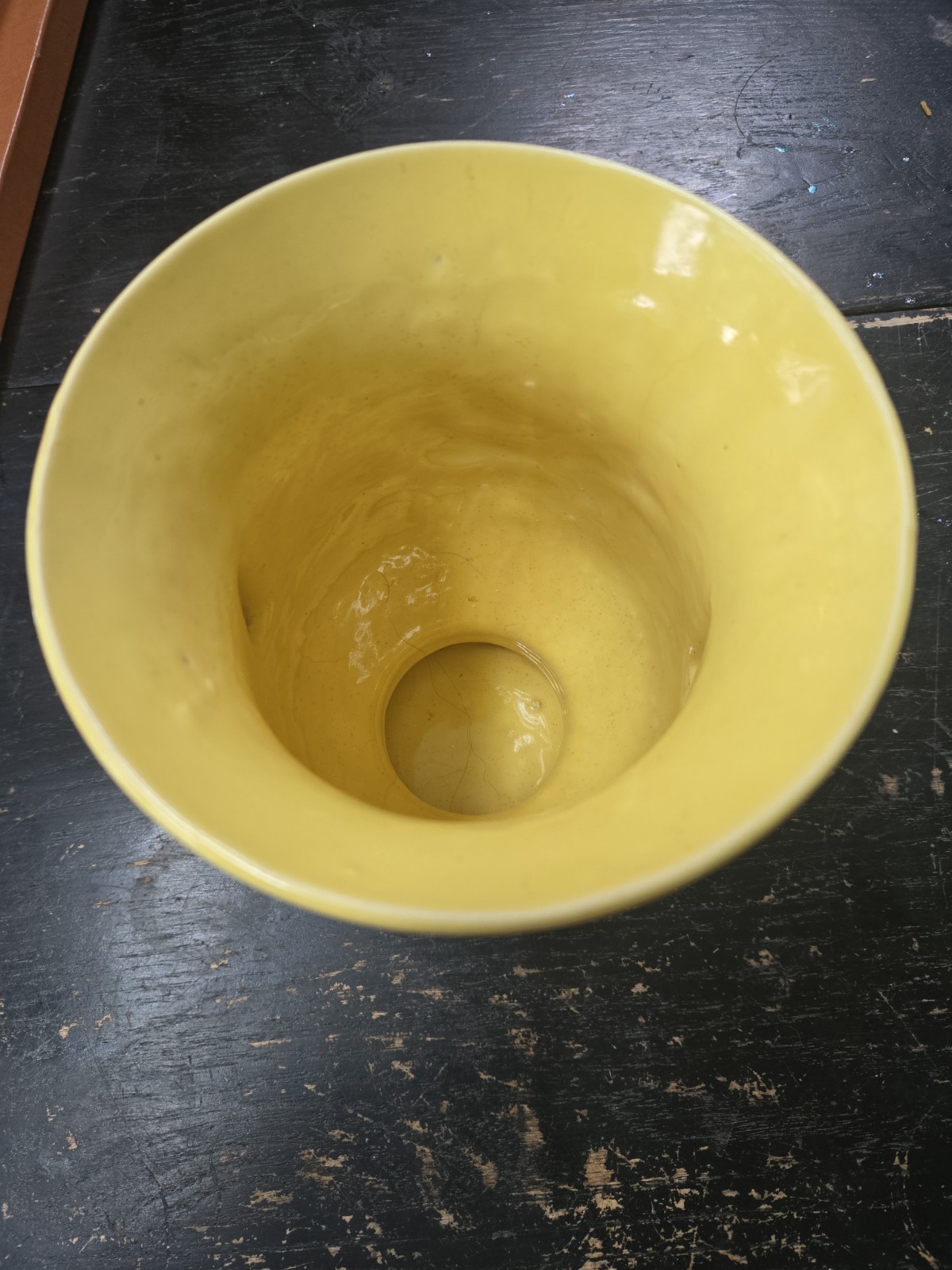 McCoy Yellow Vase Bird And Flower Design