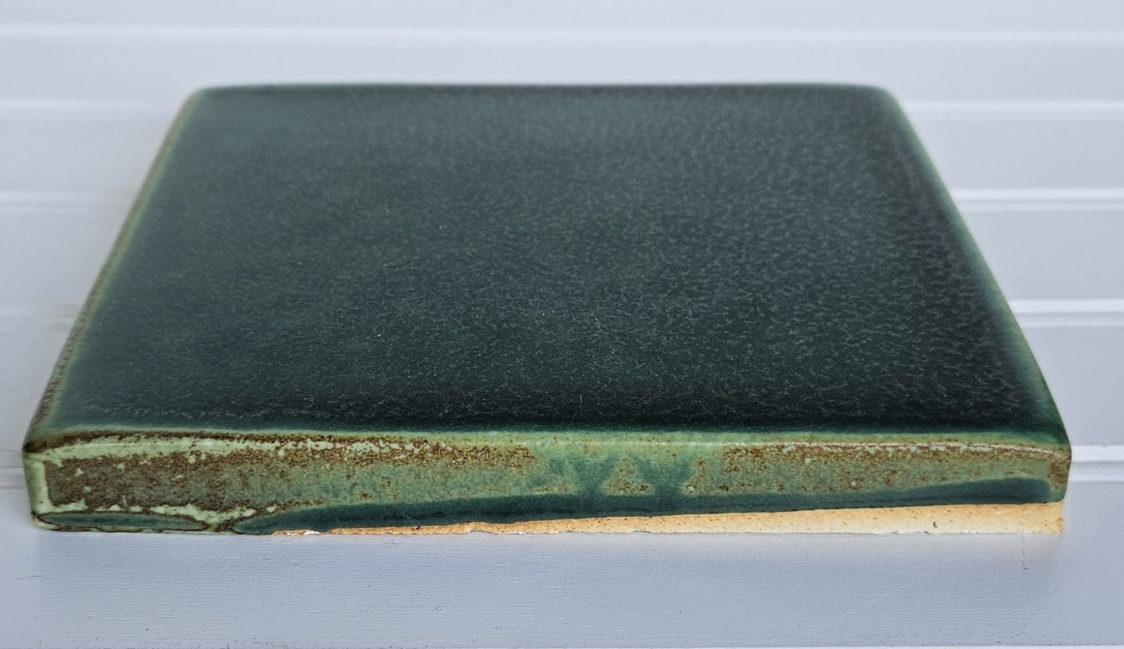 Vintage Motawi Tileworks Tile Laurel Green Ann Arbor Michigan 6×6 B23